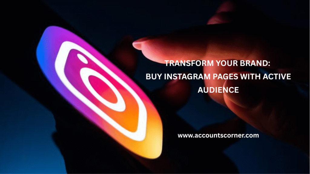 BUY INSTAGRAM PAGES WITH ACTIVE AUDIENCE