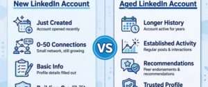 LinkedIn accounts with connections